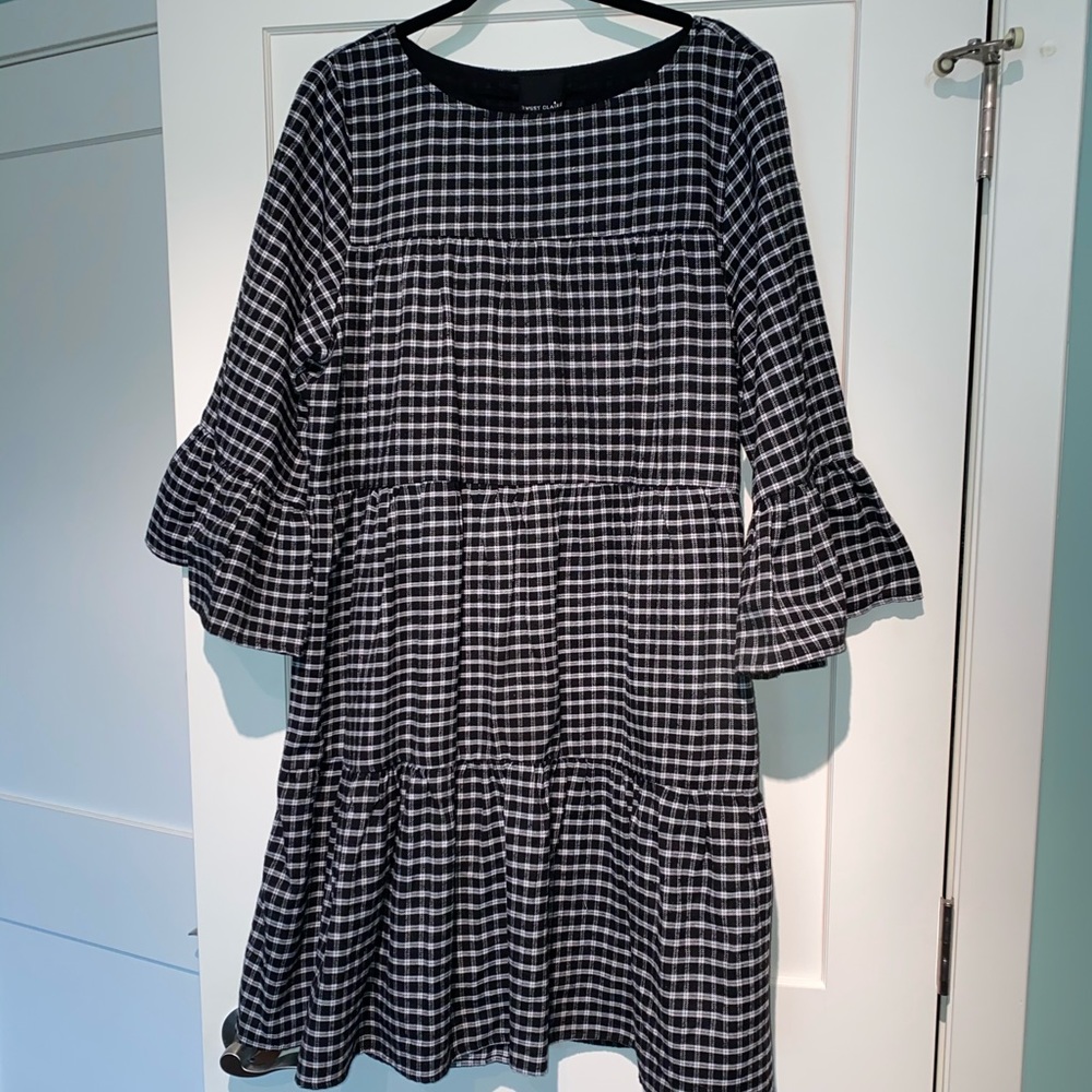Black & White Plaid Dress